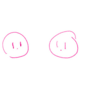 Illustration of 2 people looking at each other